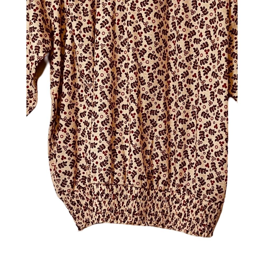 Torrid Top Womens Size 2X Red Green Pullover Keyhole Neck Torrid Size 2 - Picture 5 of 9